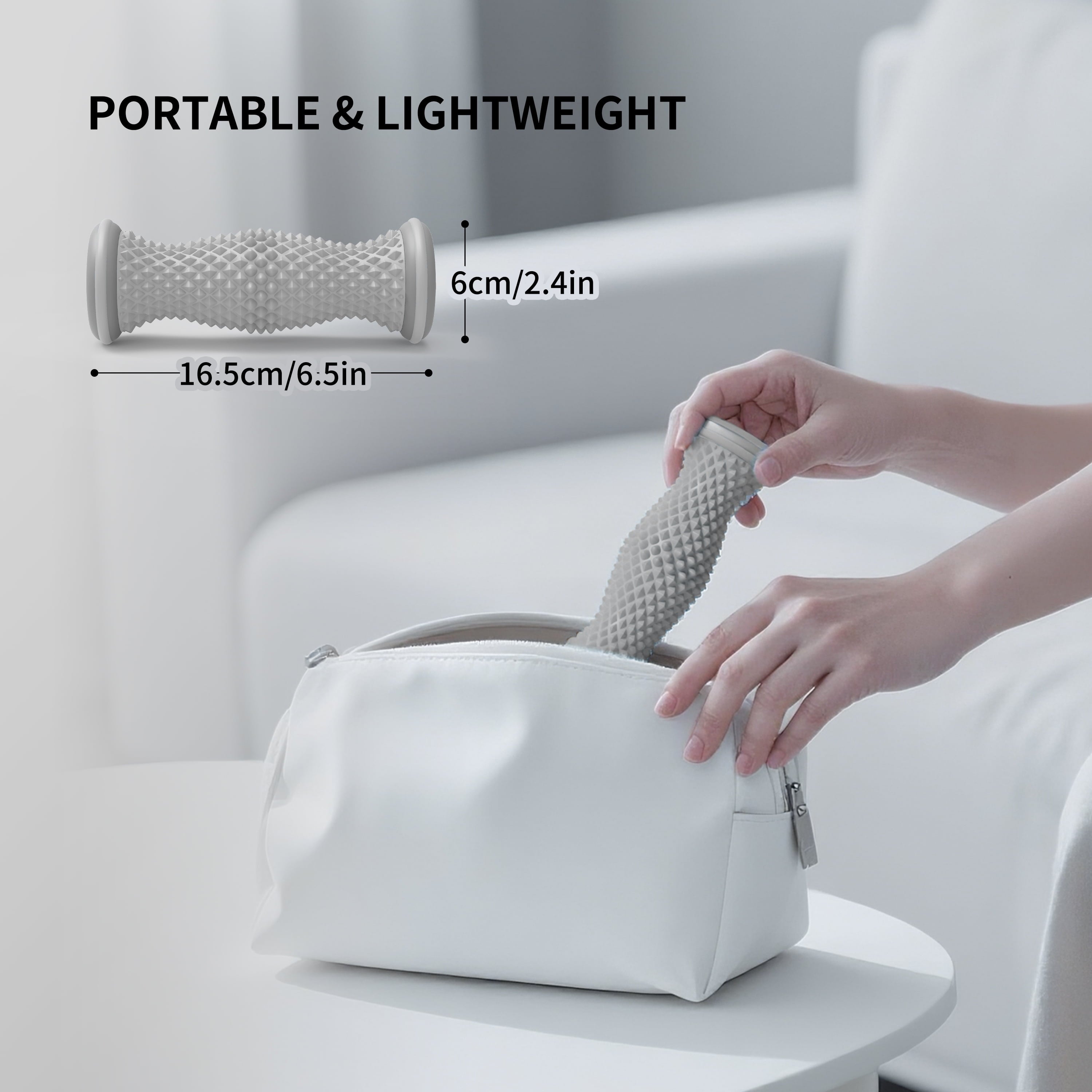 Massager for Plantar Fasciitis, Arch and Heel Pain Relief, Grey - Image 4