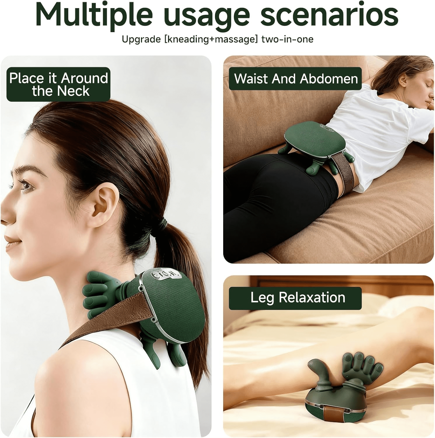 Massager, with Deep Kneading for Neck, Shoulder Trapezius, Shoulders, And Legs - Perfect Gift for Seniors - Image 3