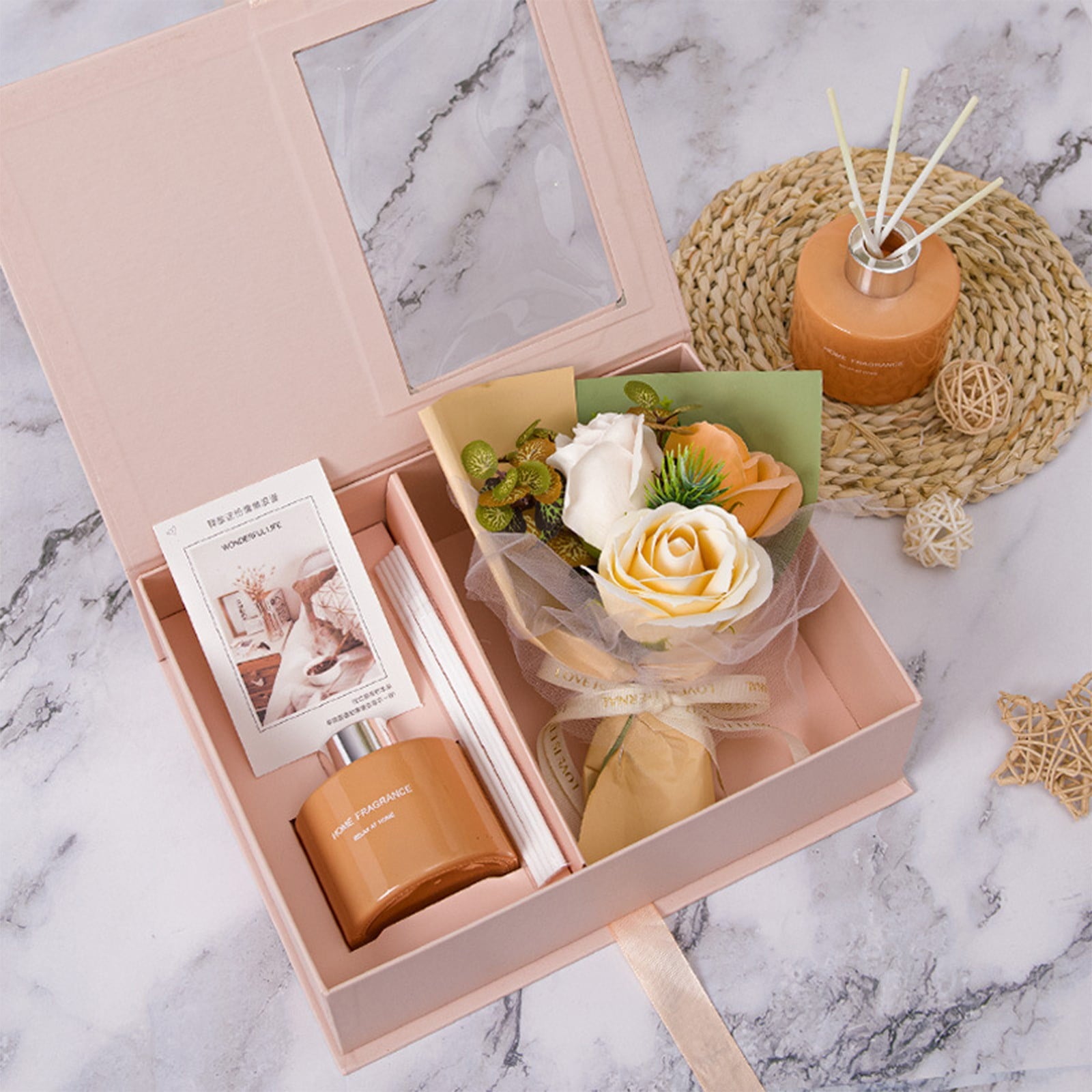 Aromatherapy Soap Flower Bouquet - Scented Rose Gift Set - Relaxing Spa Present for Women - Luxury Home Decor Centerp... - Image 4