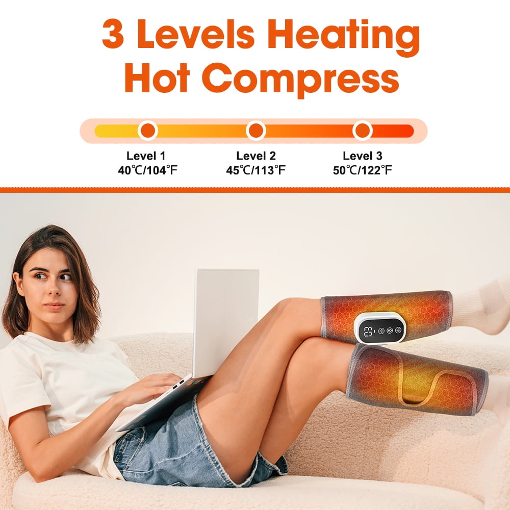 Massager for Circulation and Relief with Heat, Cordless Wearable Thigh or Leg Massagers, 3 Modes 3 Intensities Relax ... - Image 2