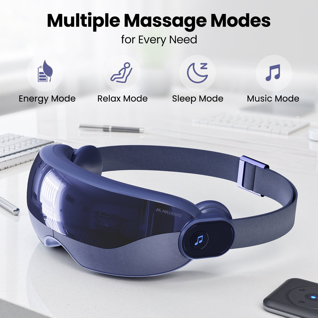 with Air Pressure, Open-View Design, Heated for Relieving Strain, Dry , and Headaches, Foldable & Rechargeable - Image 6