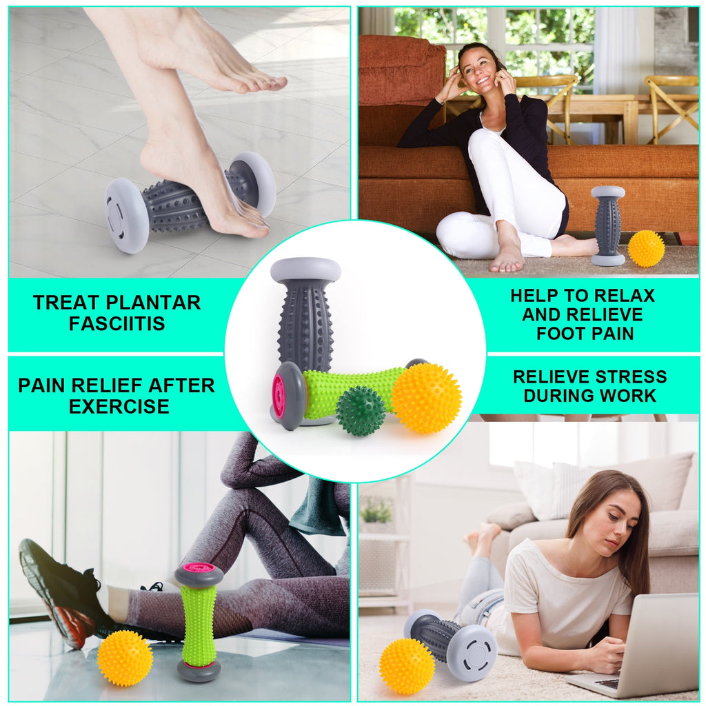 & Massager for Plantar Fasciitis Relief, Neuropathy, Gray - Image 2