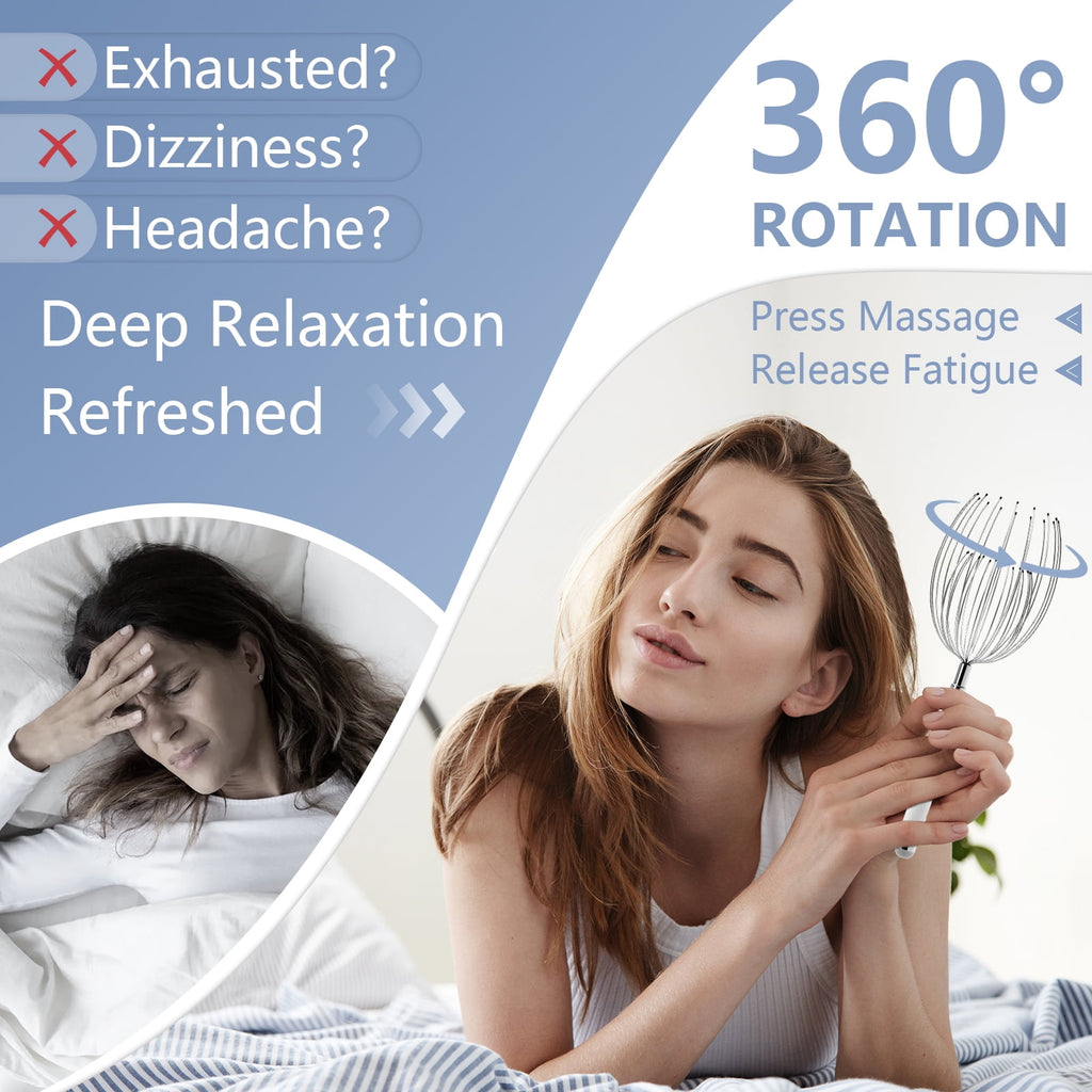 Electric with 20 Metal Fingers Scratcher & Hair Massage Tool, Waterproof Relaxation Device for Men and Women - Image 6