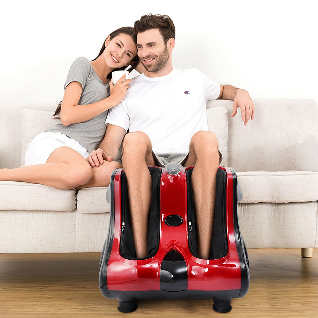 Shiatsu Kneading Rolling Vibration Heating Foot Calf Red - Image 5