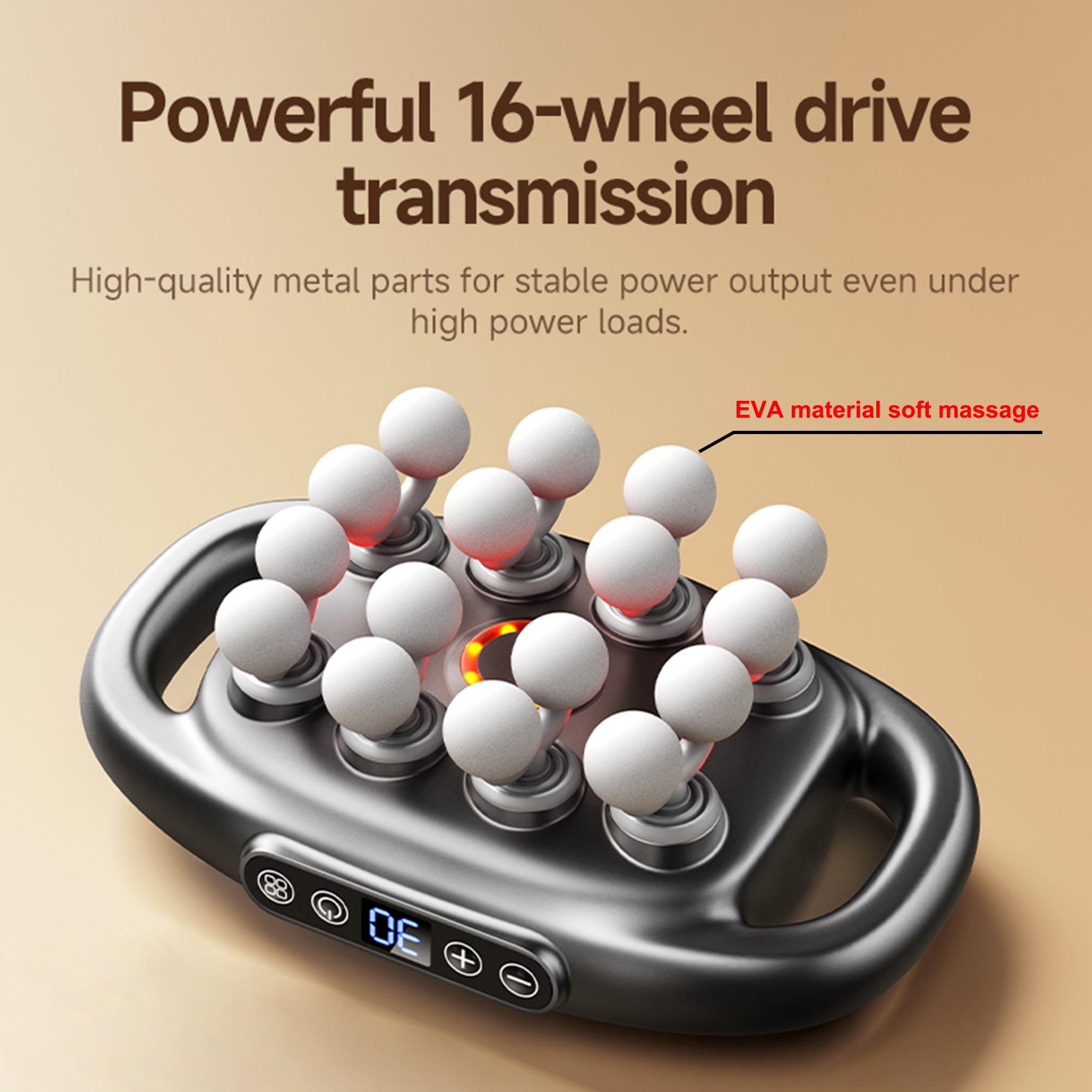 16Head Device Set 30 Levels 3 Modes Deep Tissue Percussion Quiet r with 16 s Heads Muscle Gun for Back Shoulders Legs... - Image 5