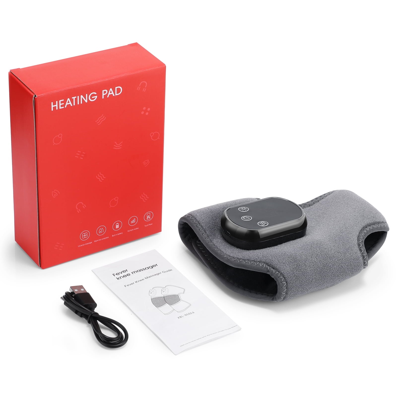 for Achilles Tendonitis, Heated Brace Foot Wrap Massager, USB Wearable for Feet with 5 Heat and 3 Vibration Warmer - Image 6