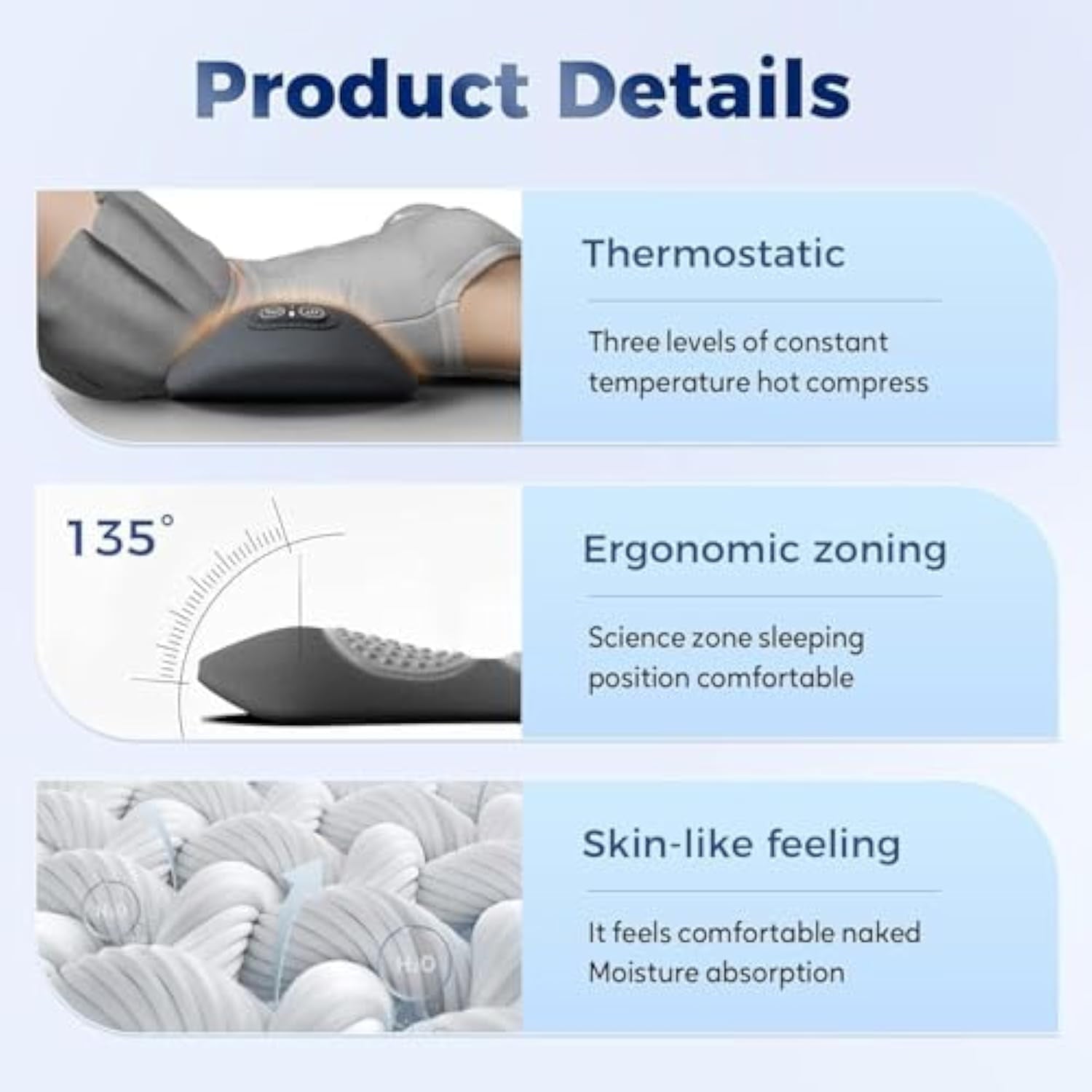 Massager,Smoothspine Massager,Smooth Spine 3 in 1 Neck Shoulder s Massagers with Traction Vibration & Heat (Space grey) - Image 2