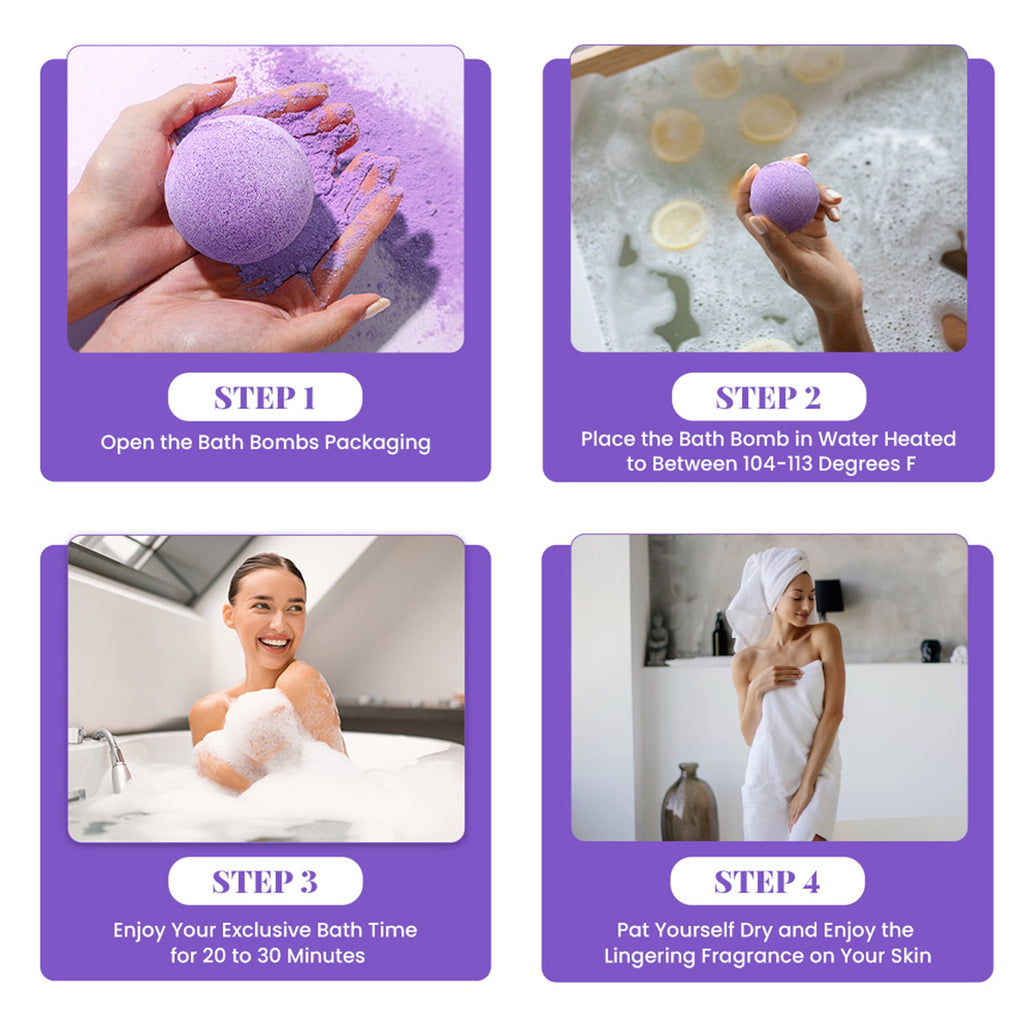 Set for Women Relaxing - 10 x 3.5oz Lavender Scent Fizzies Set, Mothers Day Birthday s for Her - Image 5