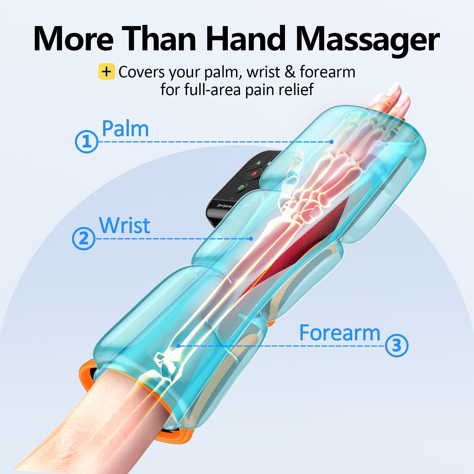 with Compression and Heat, Cordless Wrist for Pain Relief, Arthritis and Carpal Tunnel, Ideal Gifts - Image 2
