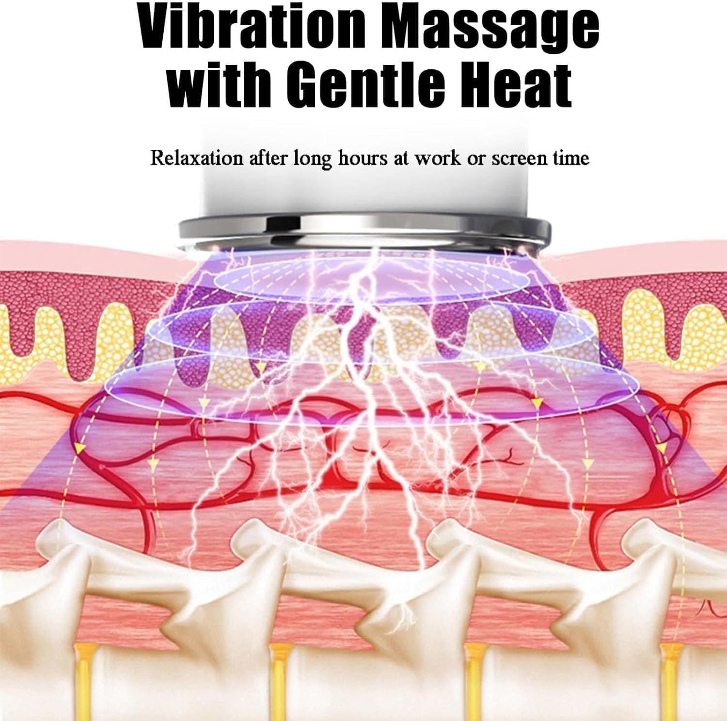 2026 Magic Pro 2.0 Neck Massager, 4-Head Electric Massager, 6 Modes & 14 Intensity Levels, Ergonomic Design for Neck/... - Image 6