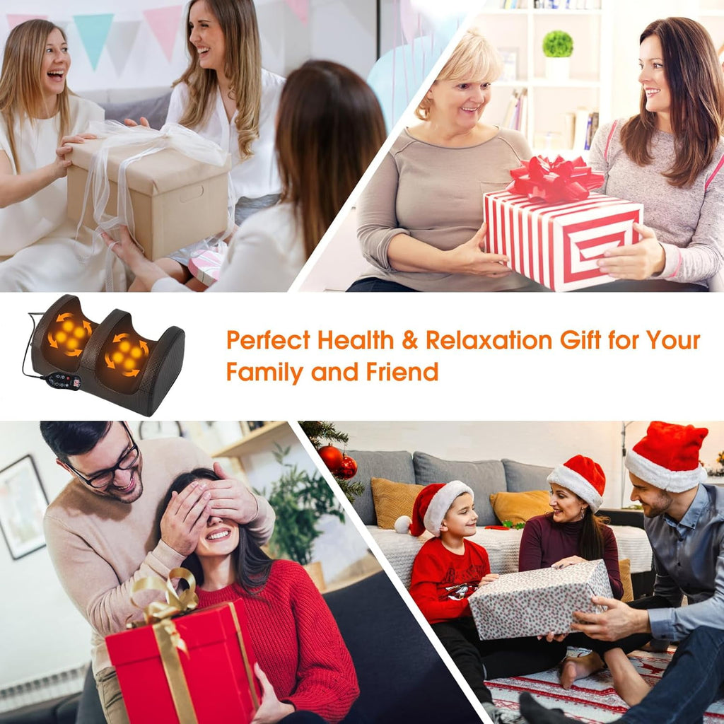 Electric Shiatsu Foot Massage Machine with Heat&Remote, Multi-Modes Foot and Calf Massager, Kneading Deep Tissue Mass... - Image 6