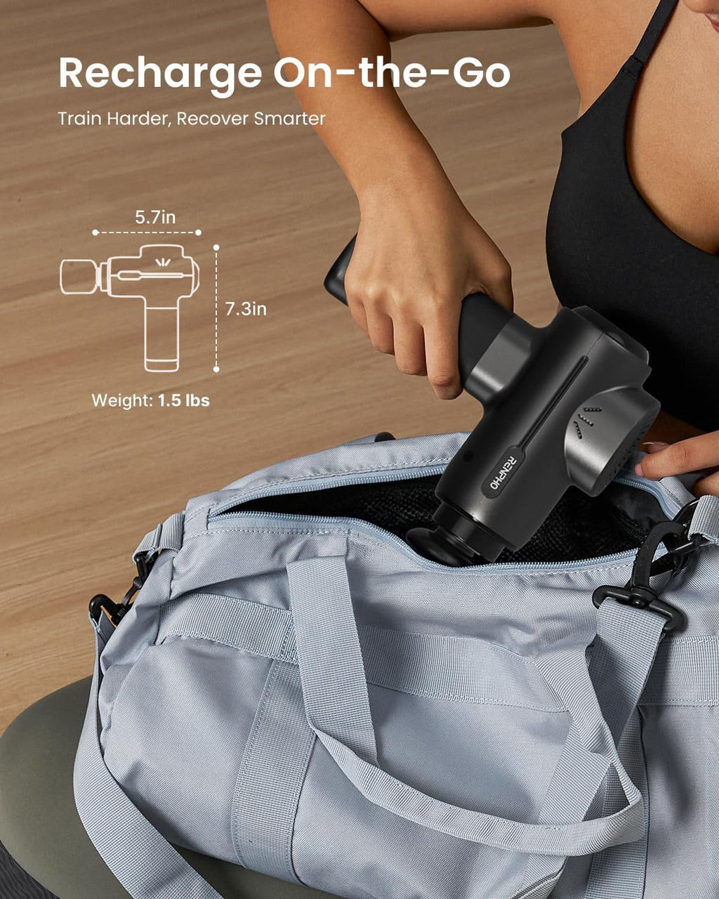with Heat and Cold, Mothers Gifts for Women Men, Portable Muscle Deep Tissue Handheld r for Back and Neck - Image 5