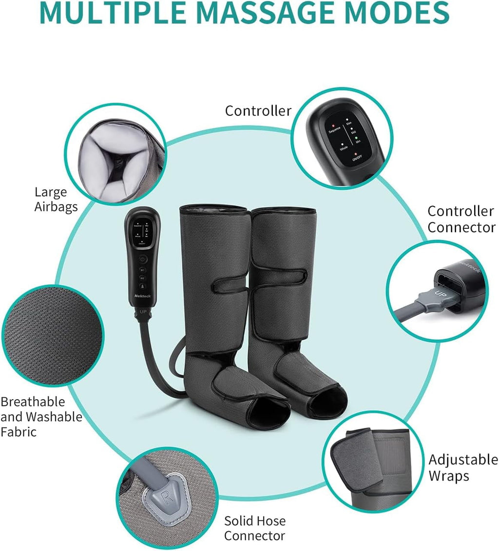 Massager for Circulation and Relaxation, Eligible Foot and Calf Massage Machine 2 Modes 3 Intensities with Hand-held ... - Image 4