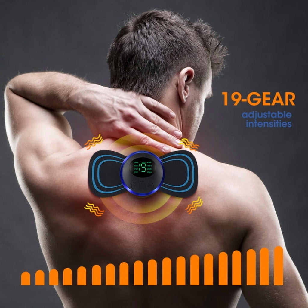 Portable Smart Pulse Massager Sticker For Back and Neck Full Body Muscle Stimulator Pain Relief Device - Image 6