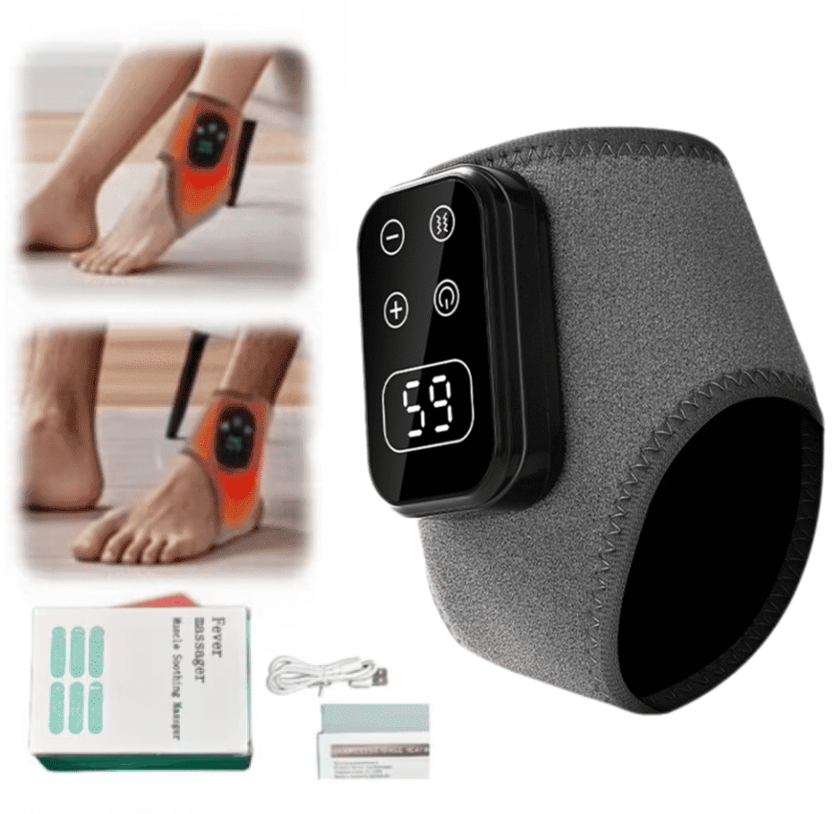Massager for Neuropathy, Upgrade Triple Feet Relief Massager with 3 Vibration Modes & 5 Heating Levels Visible Screen...